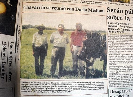 Doria Medina su relación con el narcotraficante "Oso" Chavarría