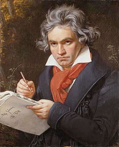 Joseph Karl Stieler, Ritratto di Ludwig van Beethoven mentre compone la sua Missa Solemnis.