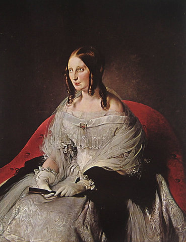 Francisco Hayez, ritratto di Sarah Louise Strachan Ruffo di Motta e Bagnara principessa di Sant'Antimo.