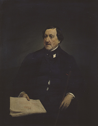 Francisco Hayez, Ritratto di Gioacchino Rossini.