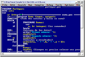 Lenguaje de programación Pascal.