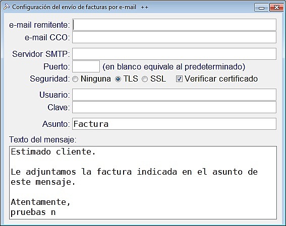 Primer programa para enviar correo electrónico