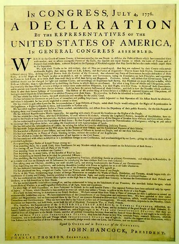 The Declaration of Independence