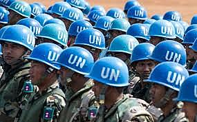 Intervención de los cascos azules