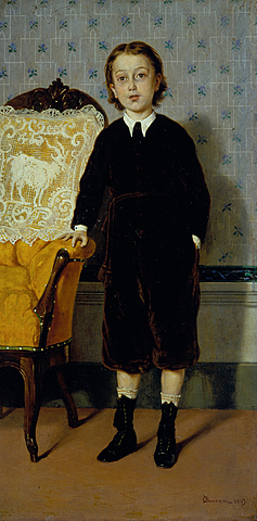 Odoardo Borrani, Ritratto di bambino in piedi.