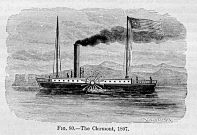 Regular Steamboat travel on the Hundson River