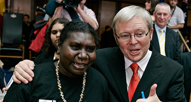 2008: Prime Minister Kevin Rudd says 'Sorry' to the Stolen Generations.