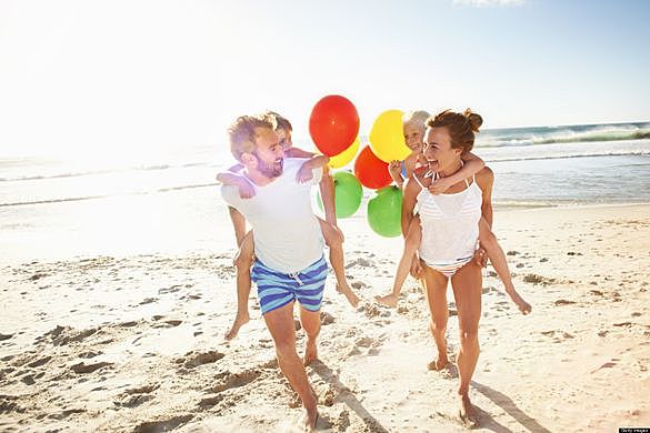 the familiar ride to the beach