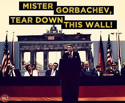 "Tear down this wall!" Speech