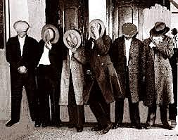 The Purple gang goes to trial for bootlegging and hijacking