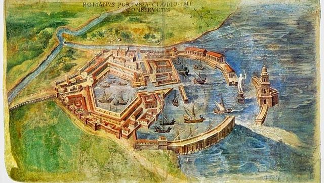Claudius started construction of the Port of Ostia