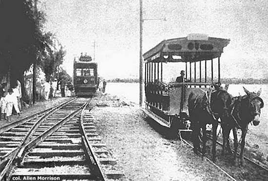 Fim do bonde à tração animal