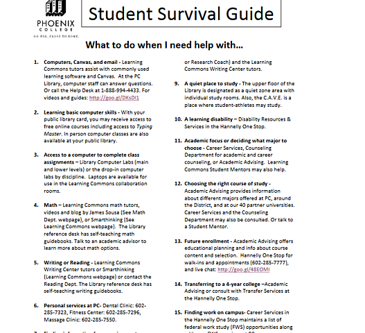 Student Survival Guide