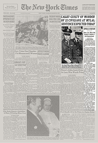 My Lai becomes public