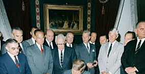 U.S., Britain, and Soviet Union Sign Nuclear Test Ban Treaty