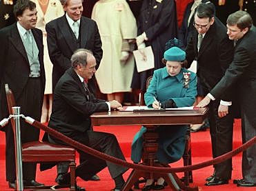 Patriation of the Constitution.