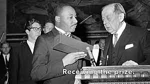 In 1964 Martin Luther King received the Nobel Peace Prize