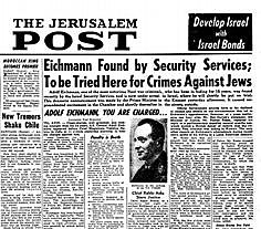 Breaking news Eichmann is missing.....