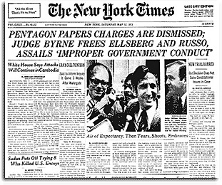 Publication of Pentagon Papers