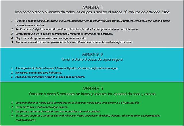 Primeras metas nutricionales y guias de alimentacion a nivel Internacional