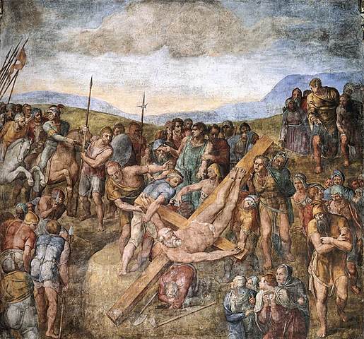 Michelangelo: Crocifissione di San Pietro