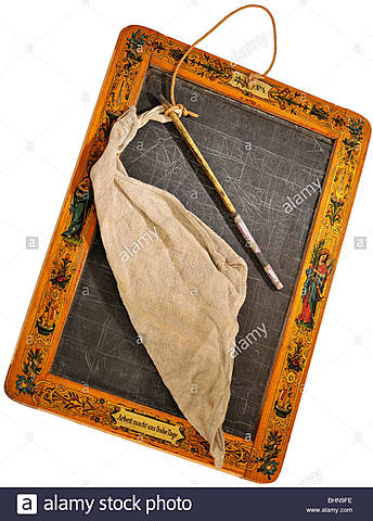 School Slate and Chalkboard