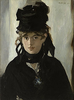 Edouard Manet, Ritratto di Berthe Morisot con un mazzo di violette.