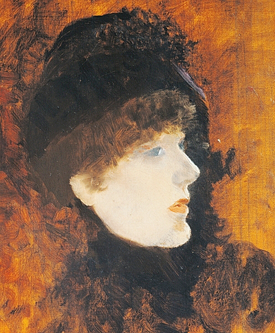 Giuseppe de Nittis, ritratto di Sarah Bernhardt.