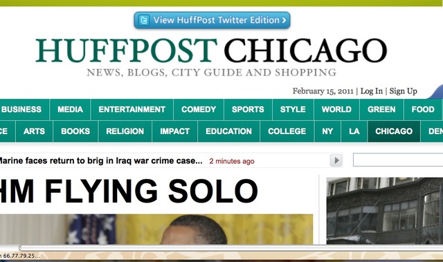 HuffPo Chicago launches