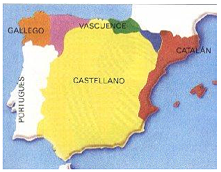 La llegada de los pueblos germánicos a la Península Ibérica produjo la pérdida de unidad del latín y la aparición de variantes del mismo en distintas zonas geográficas.