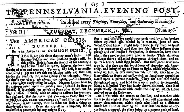 Primer diario en Pelsilvania