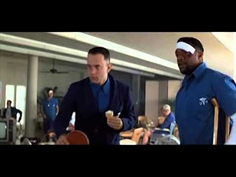 Forrest discovers ping-pong