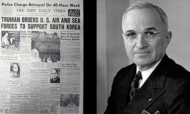 President Truman goes against Congress.