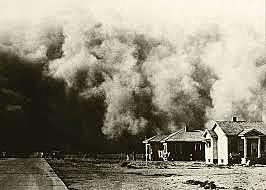 Spreading of the Dust Bowl