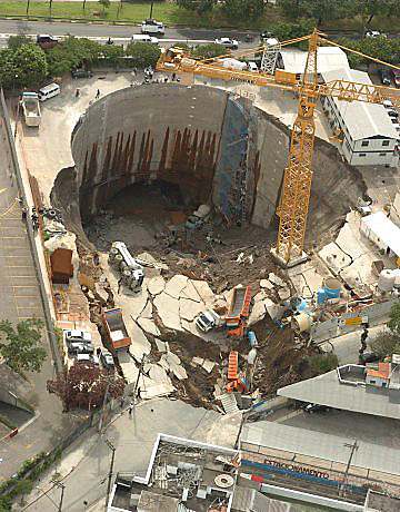 Uma Cratera em São Paulo