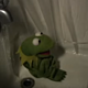 Sad shower kermit