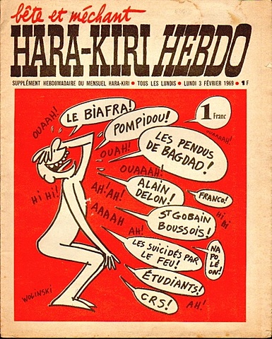 L'Hebdo Hara Kiri launched by Cavanna and Choron
