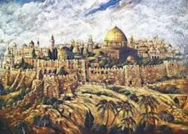 Jerusalem is re-taken from the Muslims on the urging of Pope Urban II