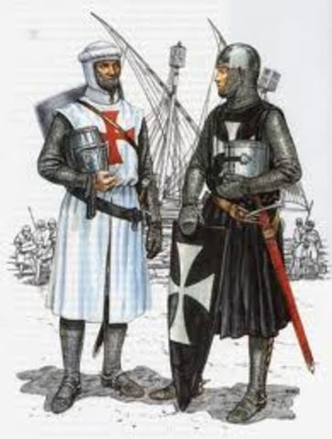 The Knights Templar founded to protect Jerusalem and European pilgrims on their journey to the city