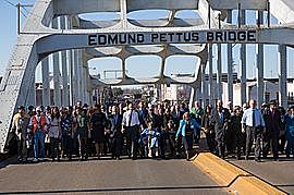 Protest confrontations on Edmund Pettus Bridge