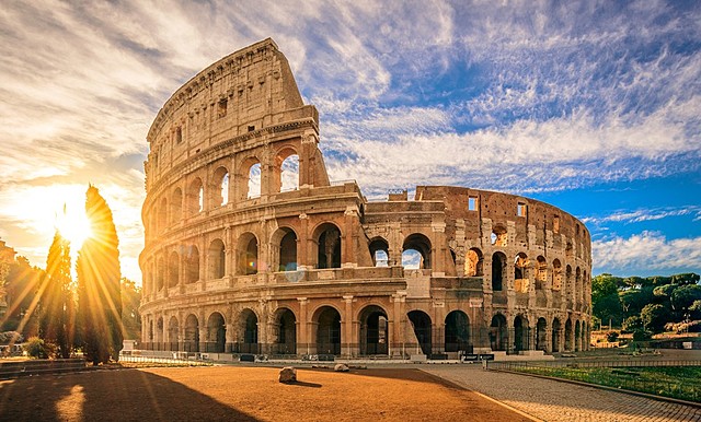 Building of the Flavian Amphitheatre (Colosseum)