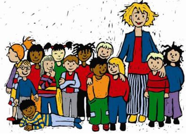 werd ik 4 jaar en ging ik naar school