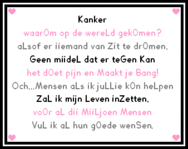 Kanker weg bij vader.