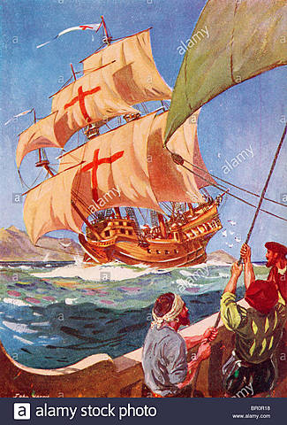 Cristobal Colon zarpa de España