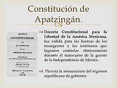 LA CONSTITUCIÓN DE APATZINGÁN.