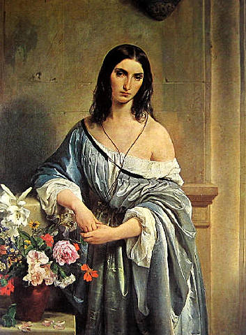 Malinconia, olio su tela. Milano, Pinacoteca di Brera