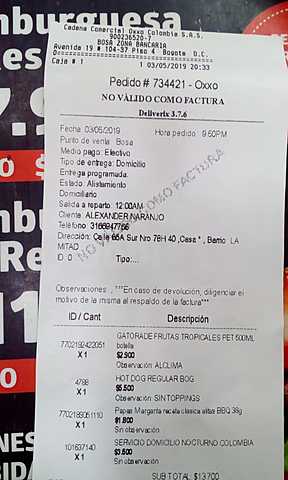 BOSA, PRIORIDAD ALTA