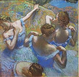 Quattro ballerine in blu