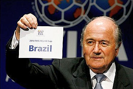 Brasil é escolhido pra sediar a Copa de 2014