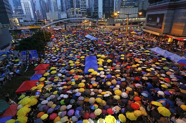 A Revolução dos Guarda-chuvas em Hong Kong